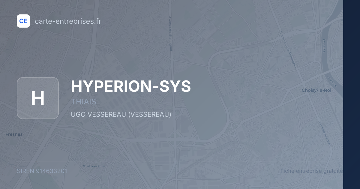 HYPERION-SYS — 914633201 — fiche entreprise
