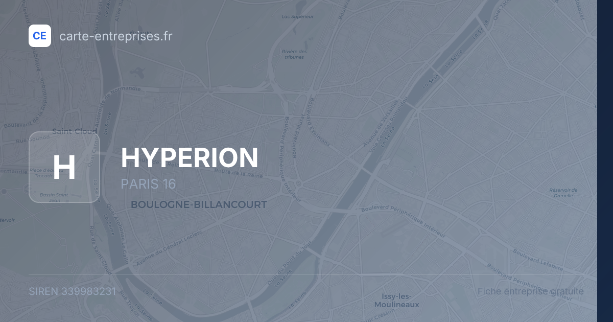 HYPERION — 339983231 — fiche entreprise