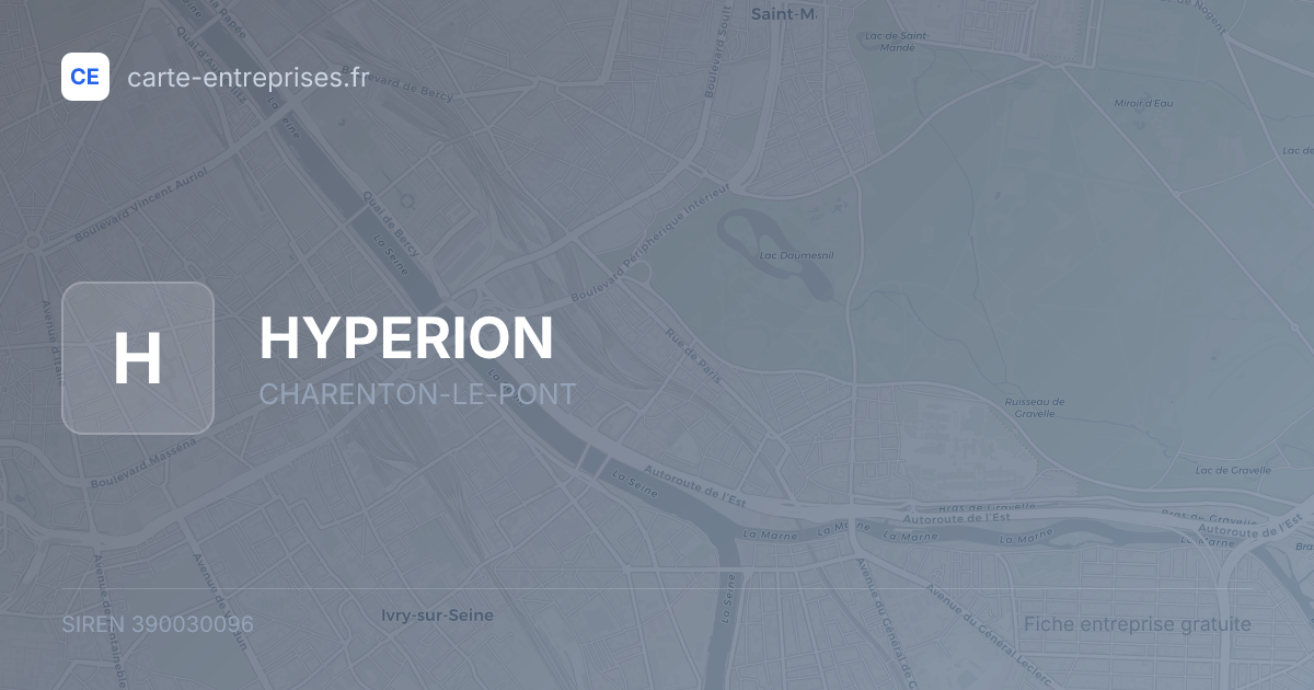 HYPERION — 390030096 — fiche entreprise