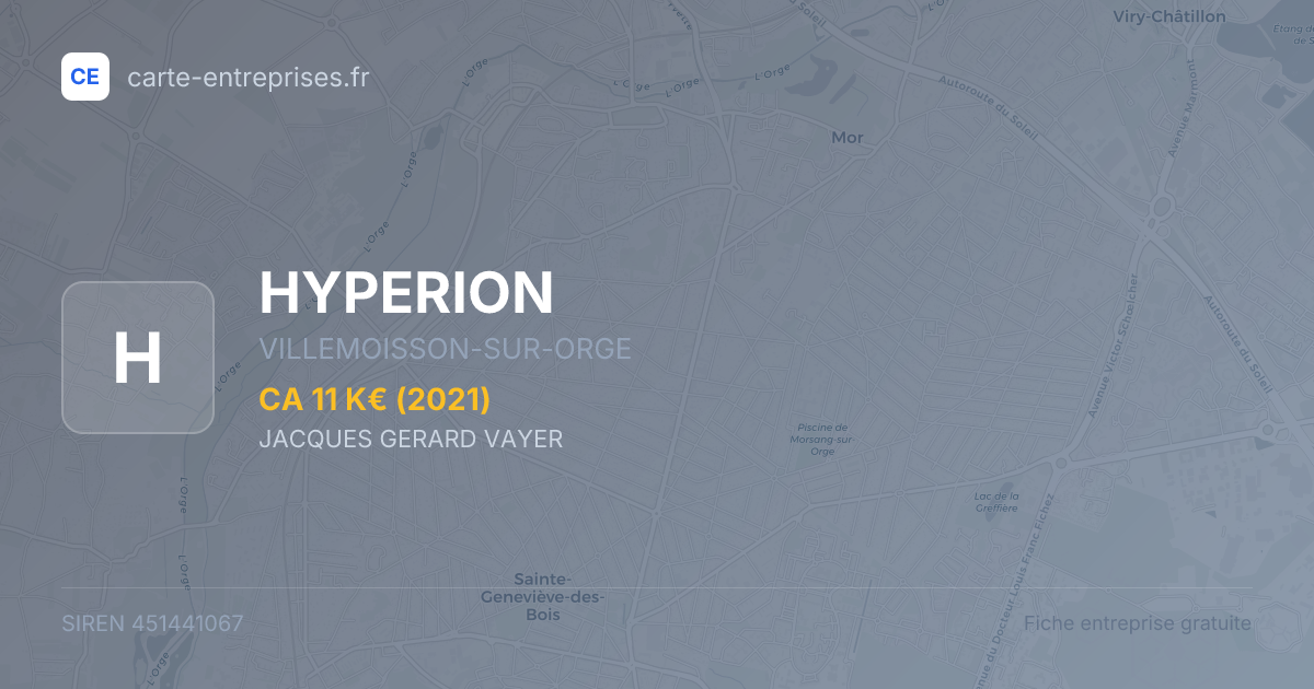 HYPERION — 451441067 — fiche entreprise