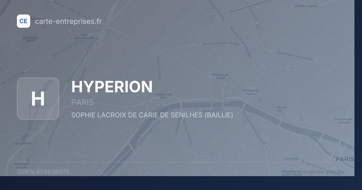 HYPERION — 809636970 — fiche entreprise