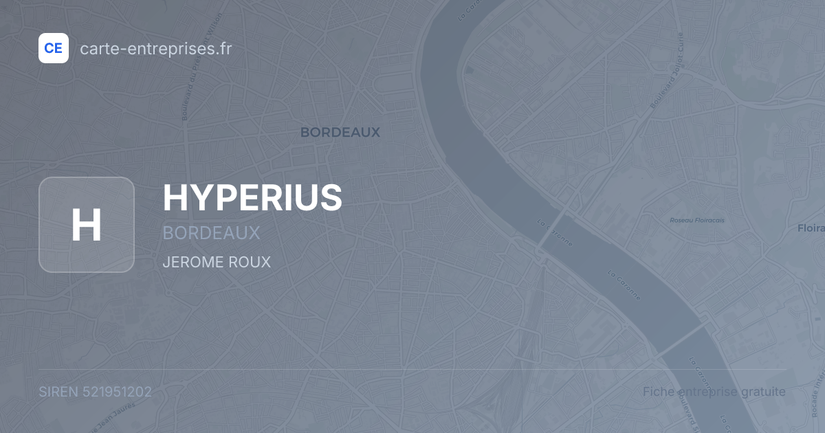 HYPERIUS — 521951202 — fiche entreprise
