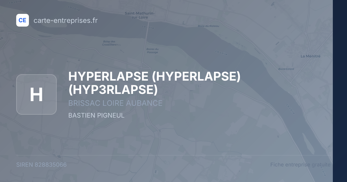 HYPERLAPSE (HYPERLAPSE) (HYP3RLAPSE) — 828835066 — fiche entreprise