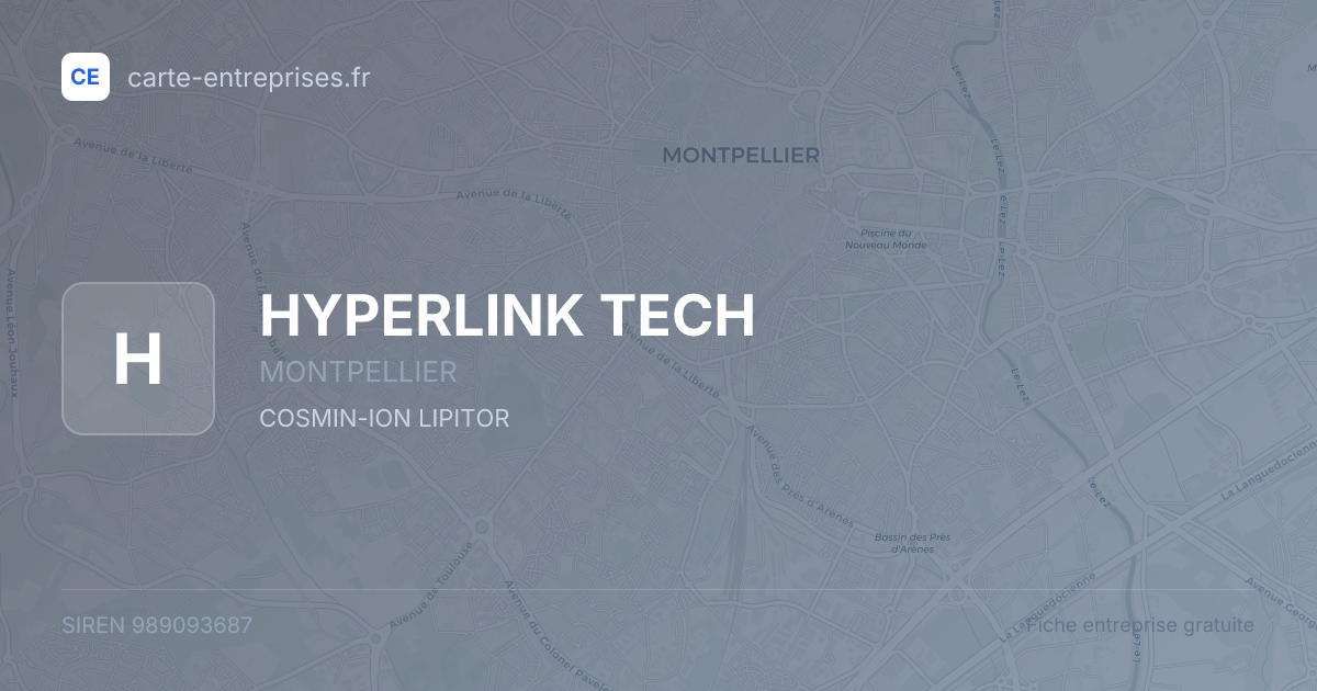 HYPERLINK TECH — 989093687 — fiche entreprise