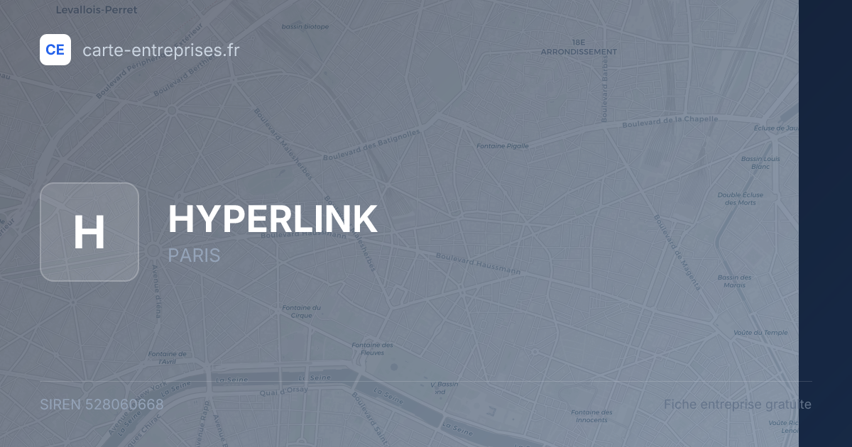 HYPERLINK — 528060668 — fiche entreprise