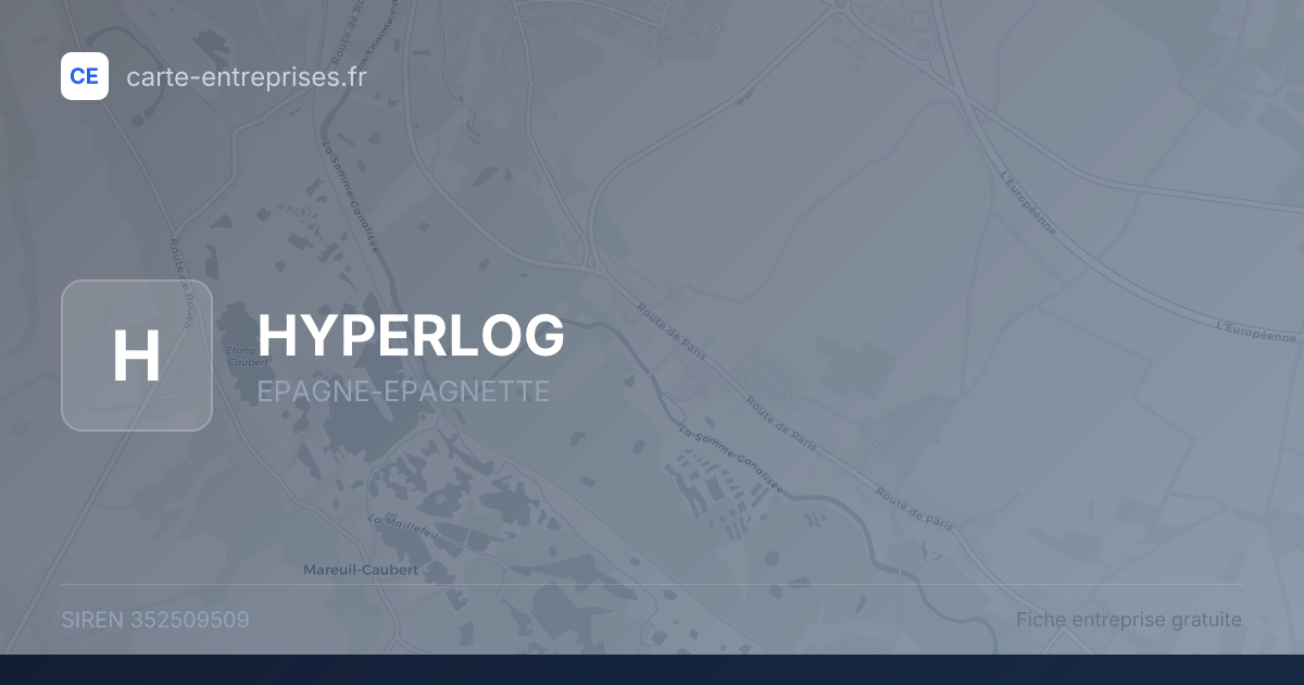 HYPERLOG — 352509509 — fiche entreprise