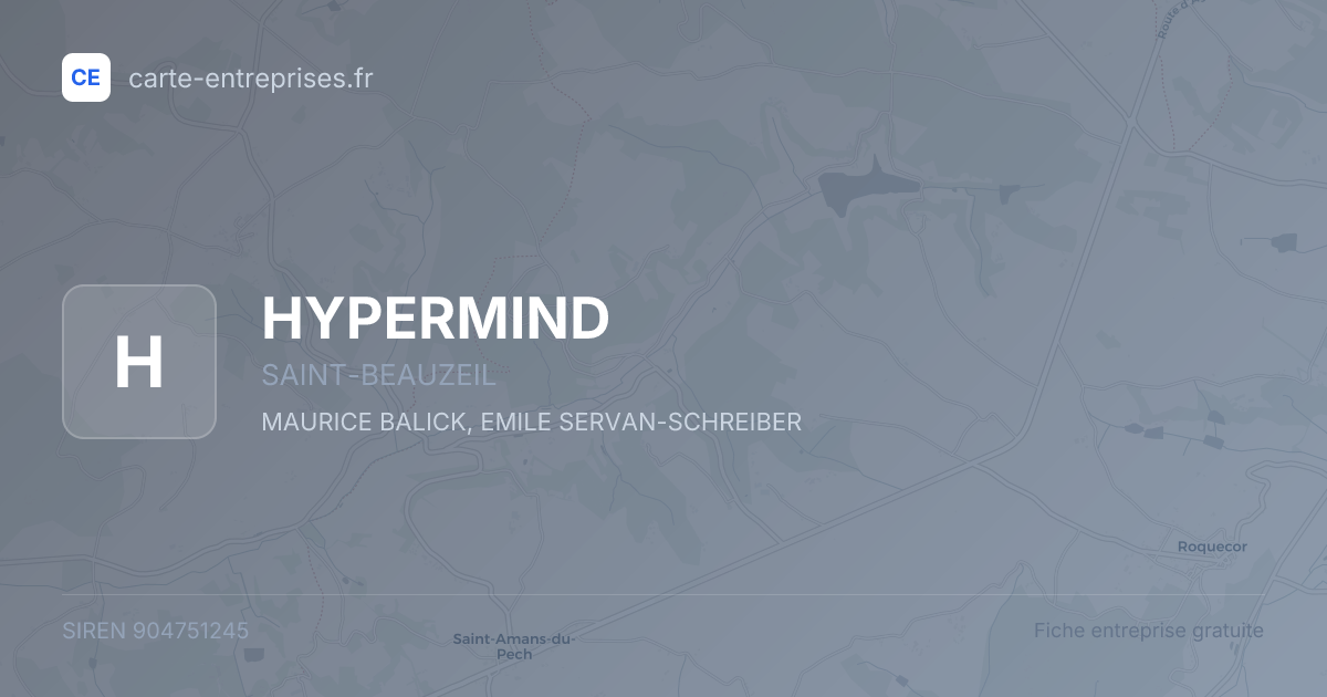 HYPERMIND — 904751245 — fiche entreprise