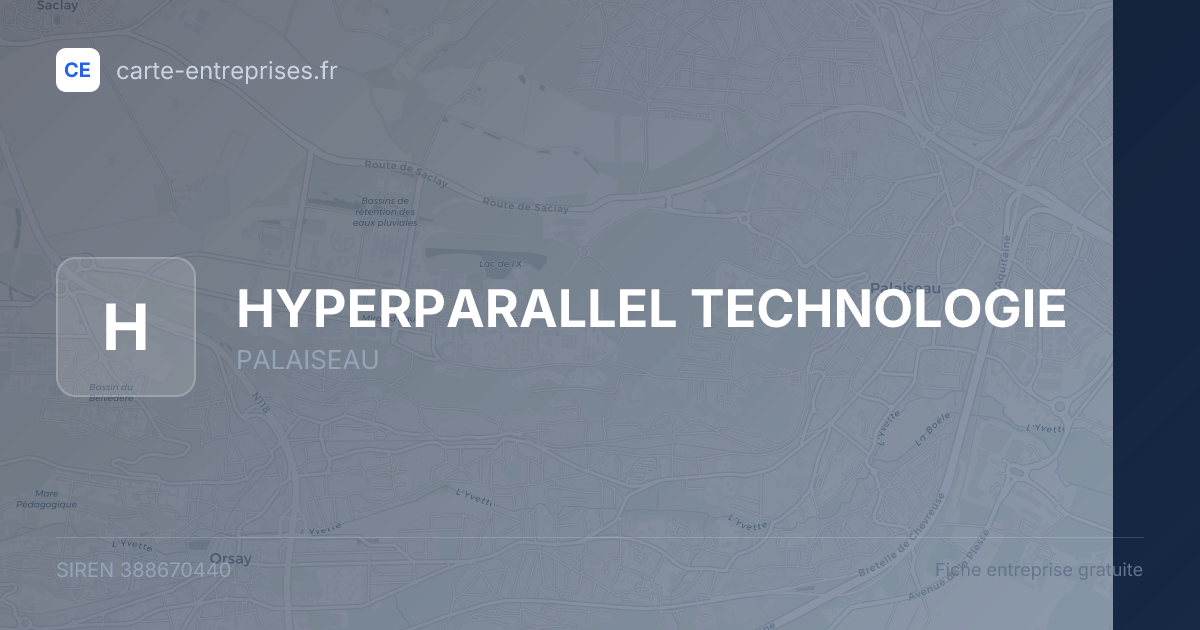 HYPERPARALLEL TECHNOLOGIE — 388670440 — fiche entreprise