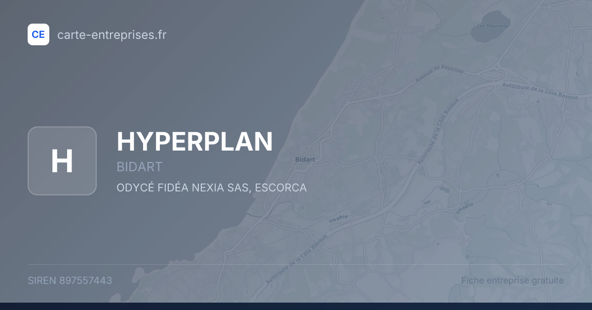 HYPERPLAN — 897557443 — fiche entreprise