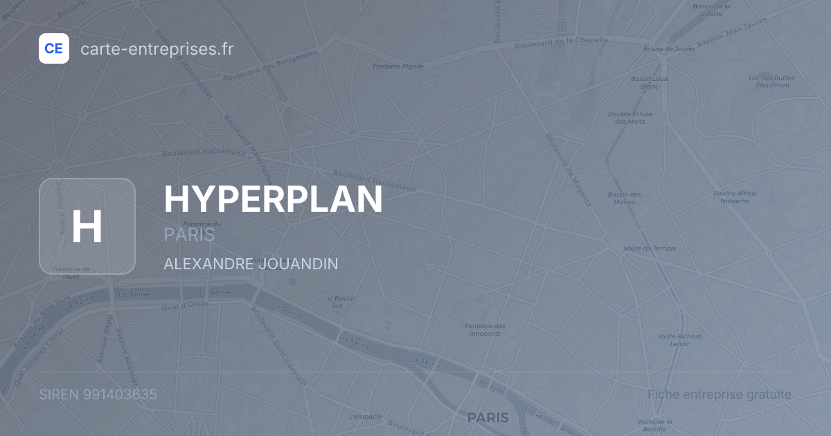 HYPERPLAN — 991403635 — fiche entreprise