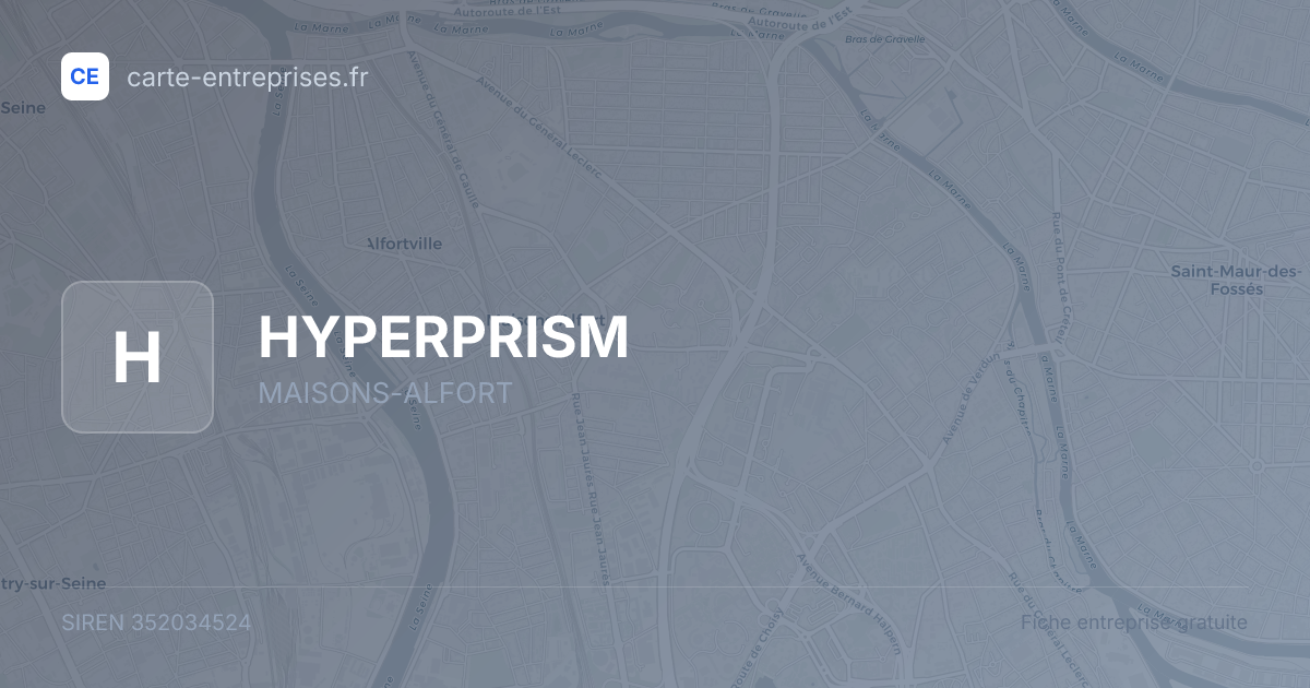 HYPERPRISM — 352034524 — fiche entreprise