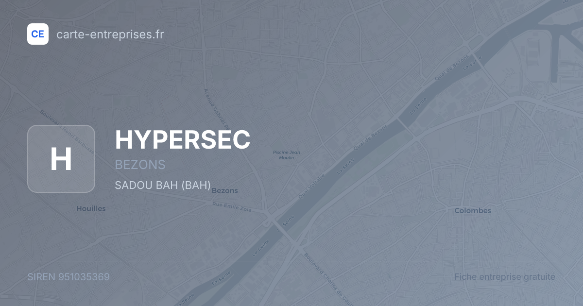 HYPERSEC — 951035369 — fiche entreprise