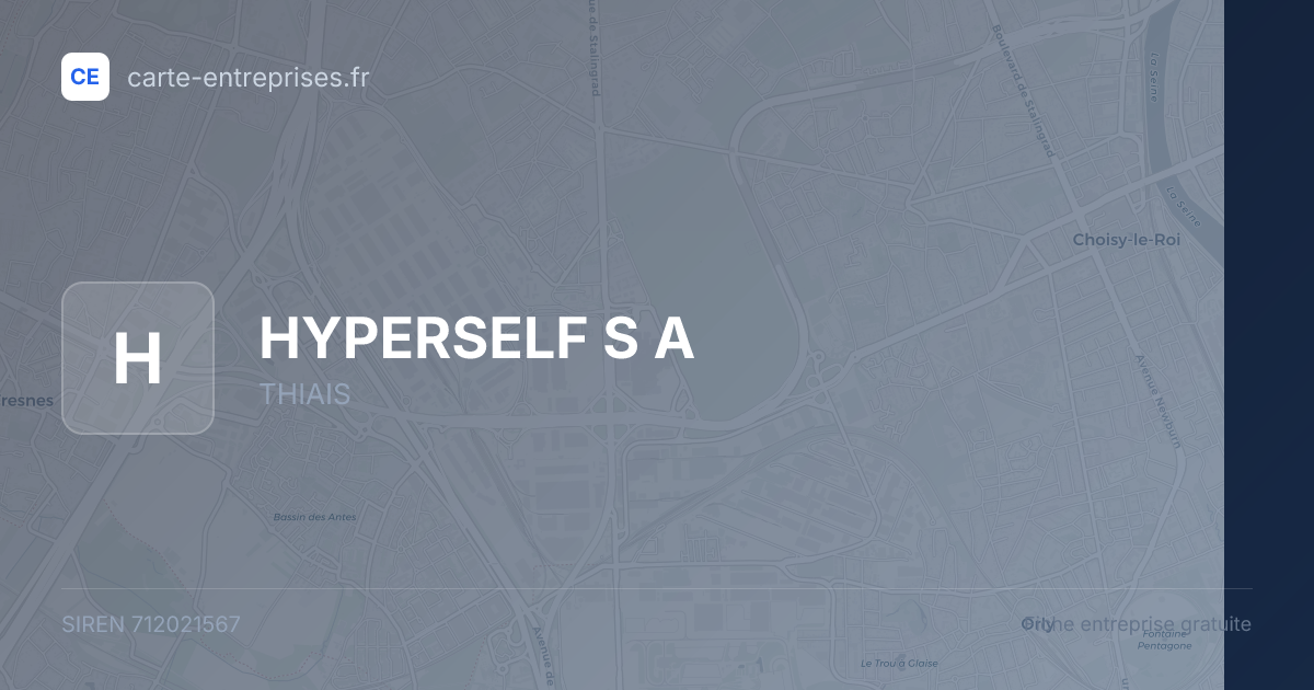 HYPERSELF S A — 712021567 — fiche entreprise