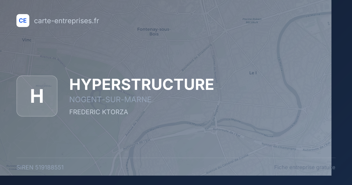 HYPERSTRUCTURE — 519188551 — fiche entreprise