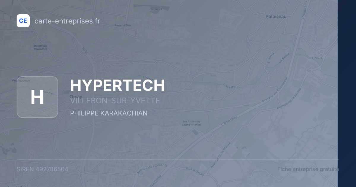 HYPERTECH — 492786504 — fiche entreprise
