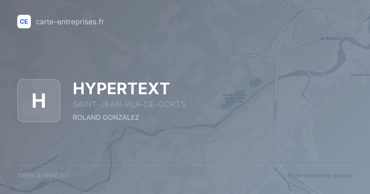 HYPERTEXT — 839916301 — fiche entreprise
