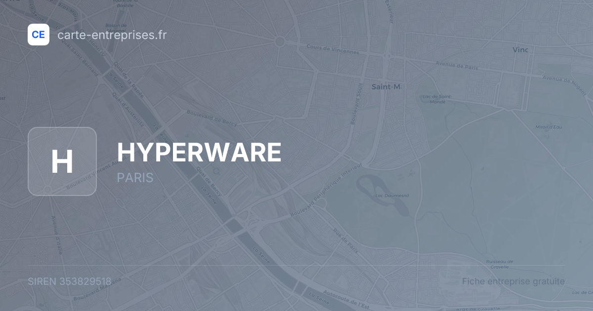 HYPERWARE — 353829518 — fiche entreprise