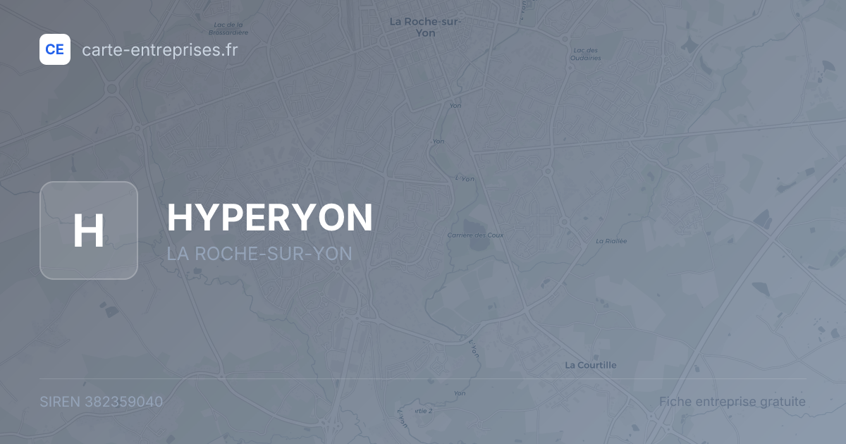 HYPERYON — 382359040 — fiche entreprise