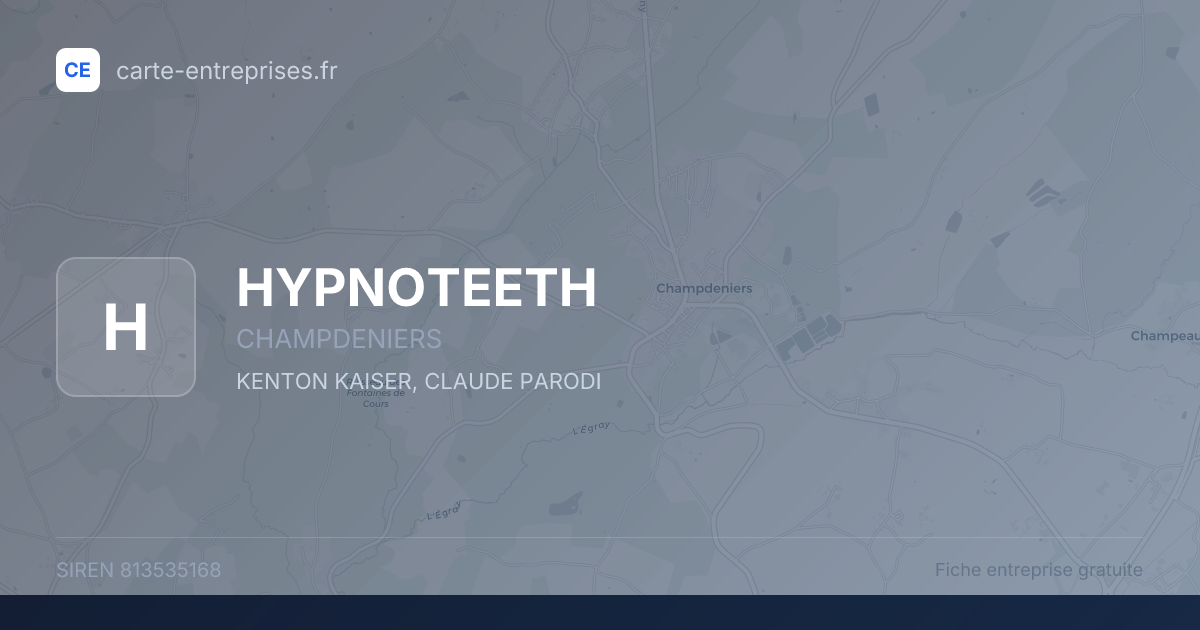 HYPNOTEETH — 813535168 — fiche entreprise