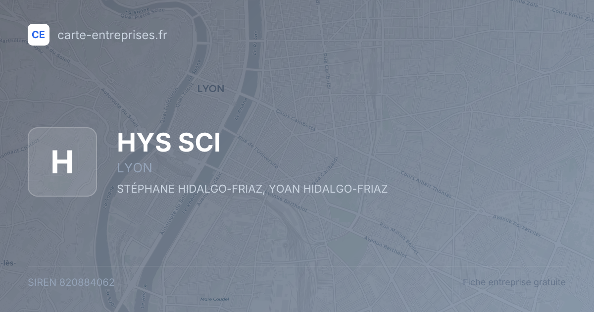HYS SCI — 820884062 — fiche entreprise