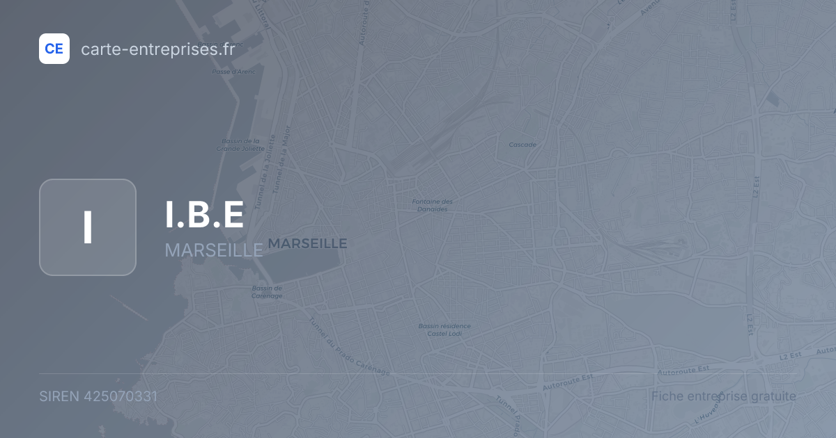 I.B.E — 425070331 — fiche entreprise
