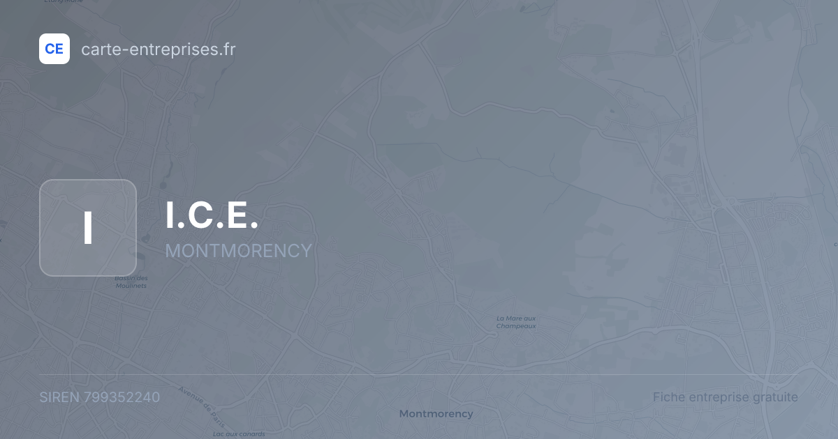 I.C.E. — 799352240 — fiche entreprise