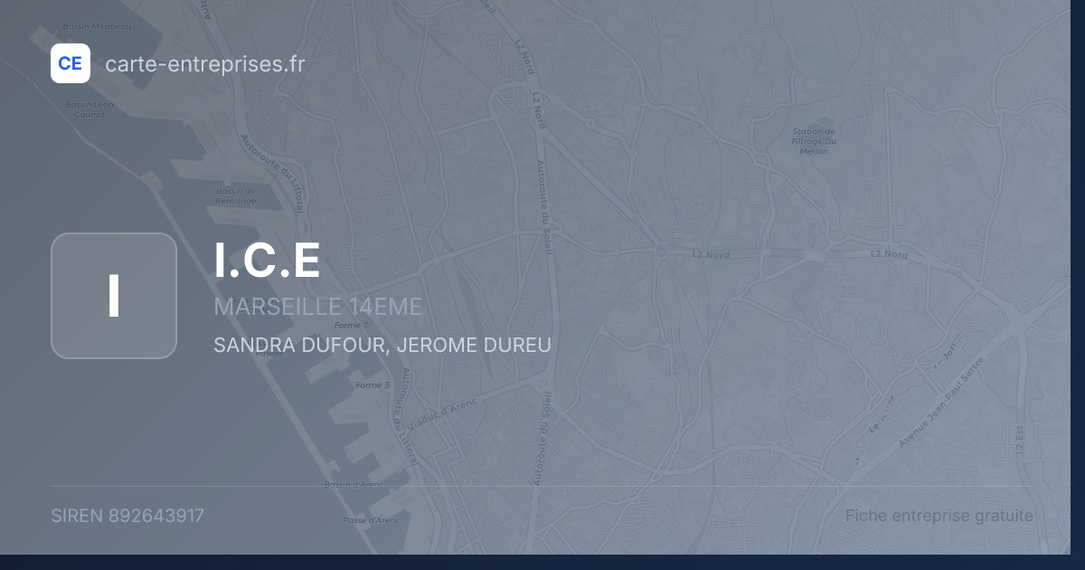 I.C.E — 892643917 — fiche entreprise
