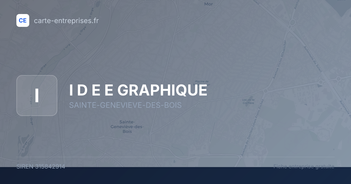 I D E E GRAPHIQUE — 315842914 — fiche entreprise