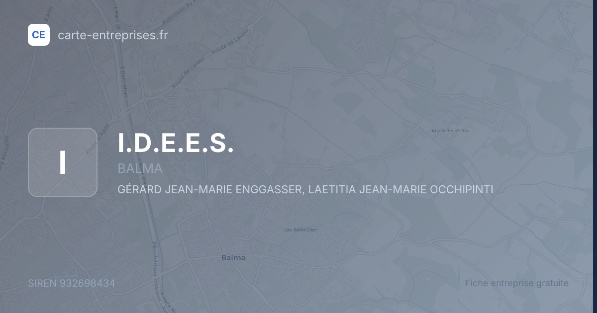 I.D.E.E.S. — 932698434 — fiche entreprise