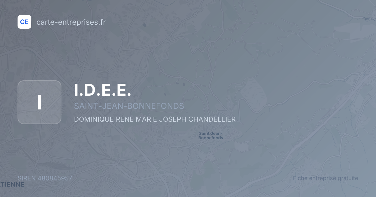 I.D.E.E. — 480845957 — fiche entreprise