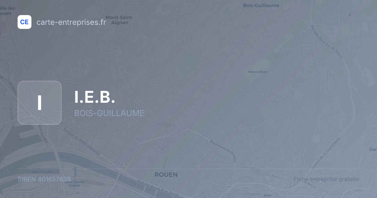 I.E.B. — 401657838 — fiche entreprise