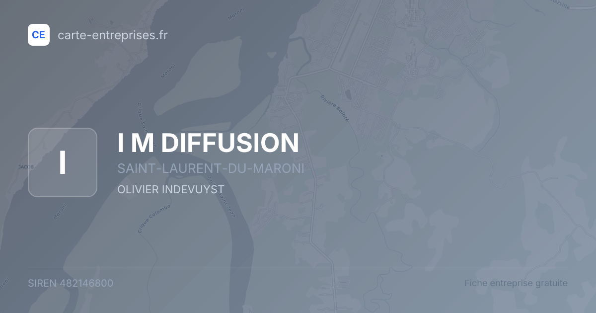 I M DIFFUSION — 482146800 — fiche entreprise