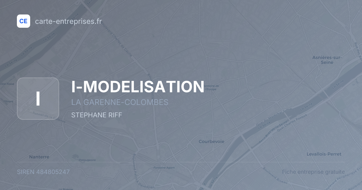 I-MODELISATION — 484805247 — fiche entreprise