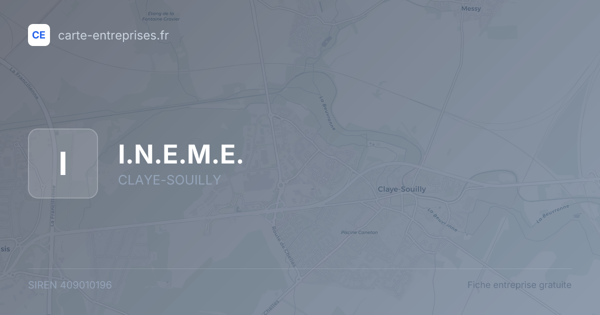 I.N.E.M.E. — 409010196 — fiche entreprise