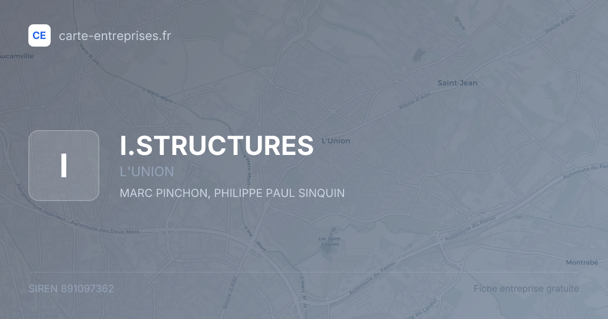I.STRUCTURES — 891097362 — fiche entreprise