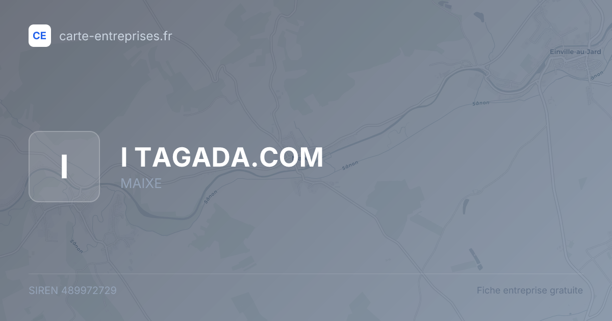 I TAGADA.COM — 489972729 — fiche entreprise