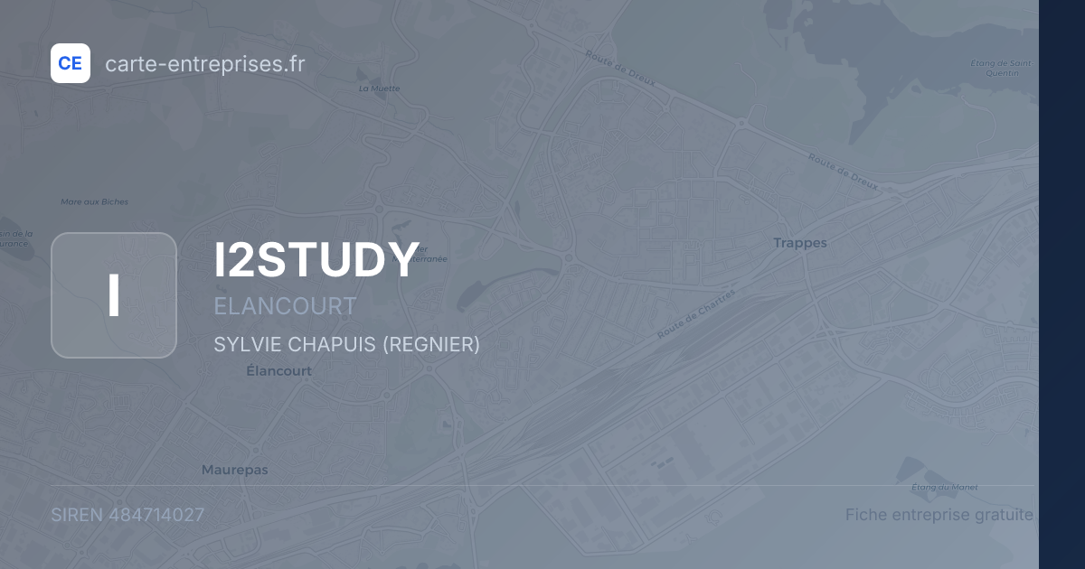 I2STUDY — 484714027 — fiche entreprise