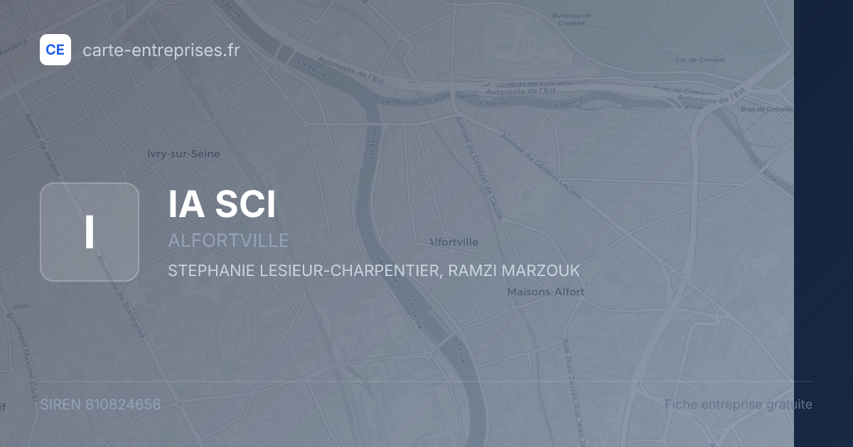 IA SCI — 810824656 — fiche entreprise