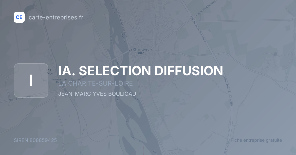 IA. SELECTION DIFFUSION — 808859425 — fiche entreprise