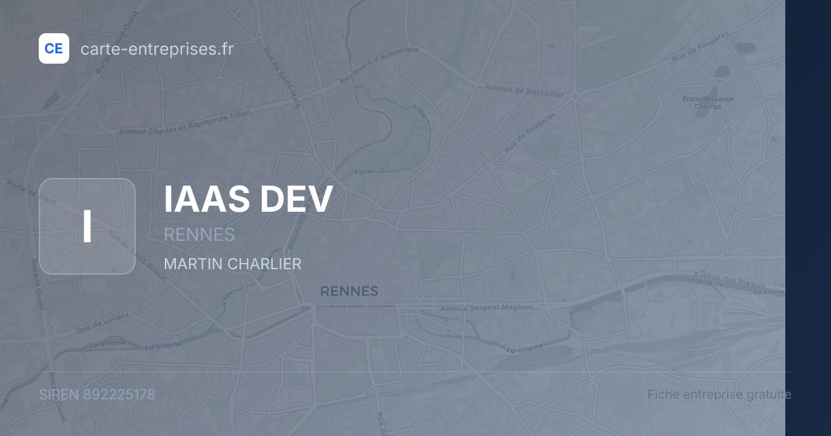 IAAS DEV — 892225178 — fiche entreprise
