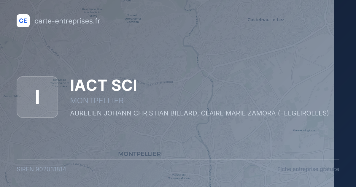 IACT SCI — 902031814 — fiche entreprise