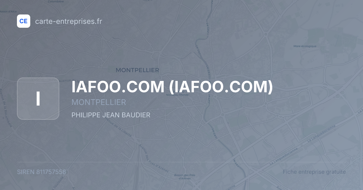IAFOO.COM — 811757558 — fiche entreprise