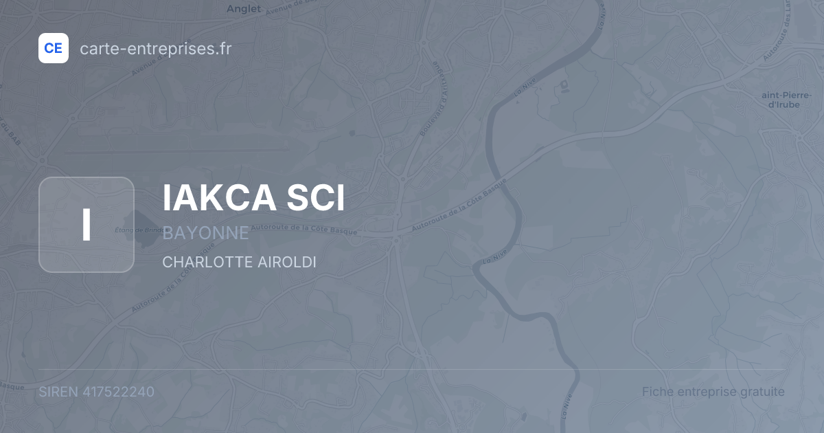 IAKCA SCI — 417522240 — fiche entreprise