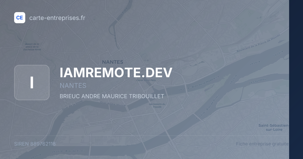IAMREMOTE.DEV — 889762118 — fiche entreprise