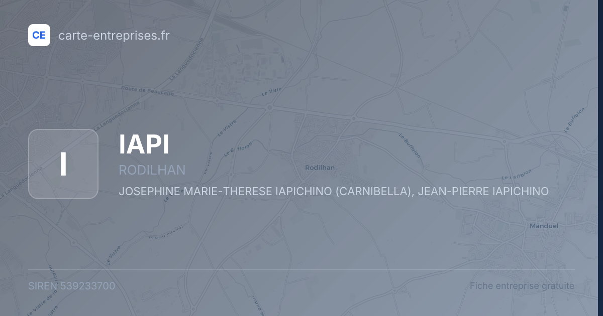 IAPI — 539233700 — fiche entreprise