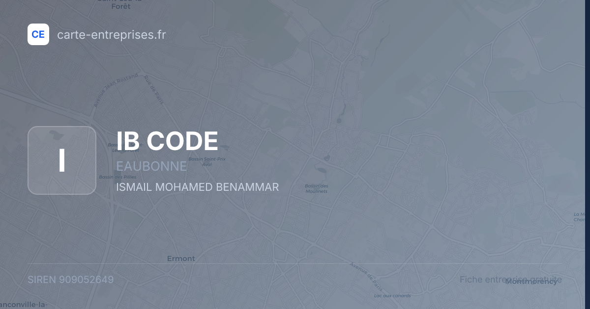 IB CODE — 909052649 — fiche entreprise