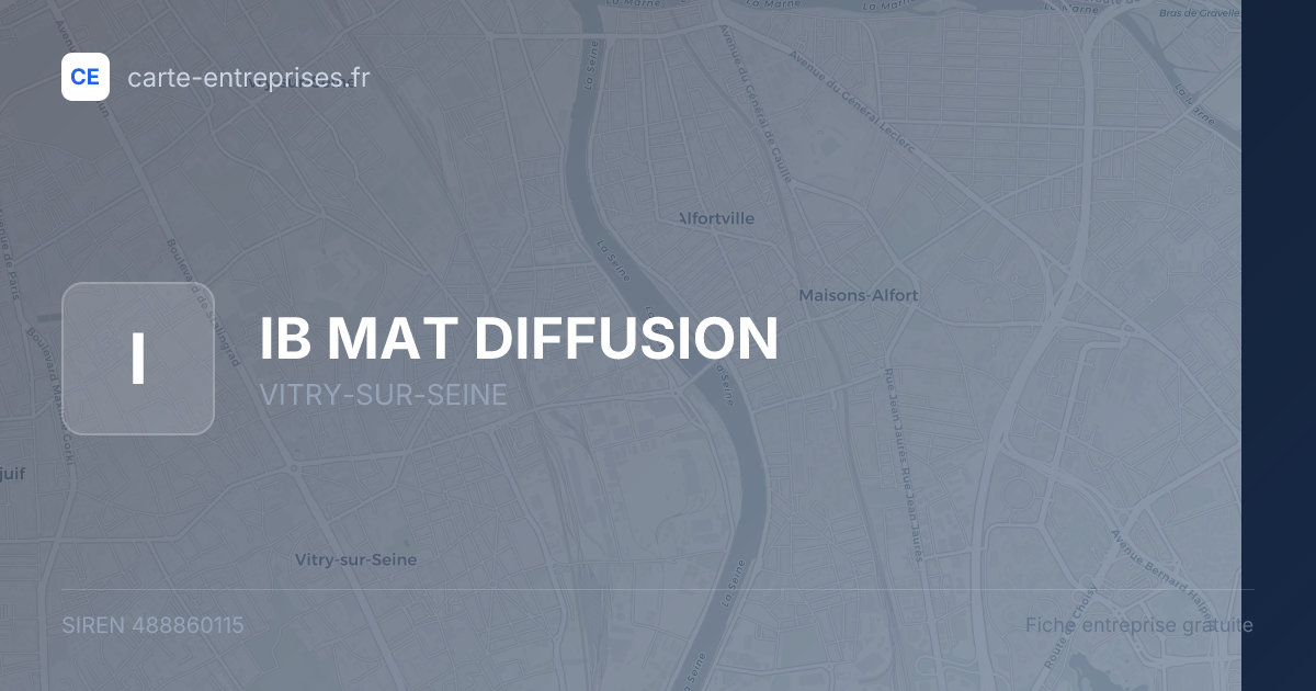 IB MAT DIFFUSION — 488860115 — fiche entreprise