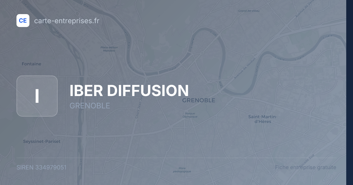 IBER DIFFUSION — 334979051 — fiche entreprise
