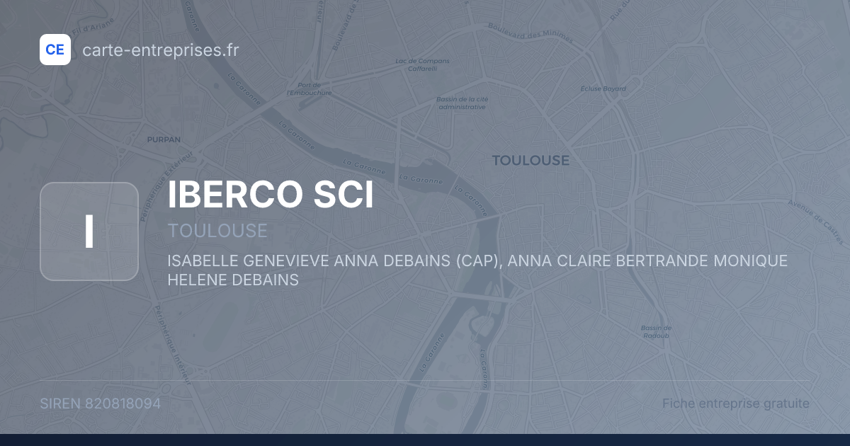 IBERCO SCI — 820818094 — fiche entreprise