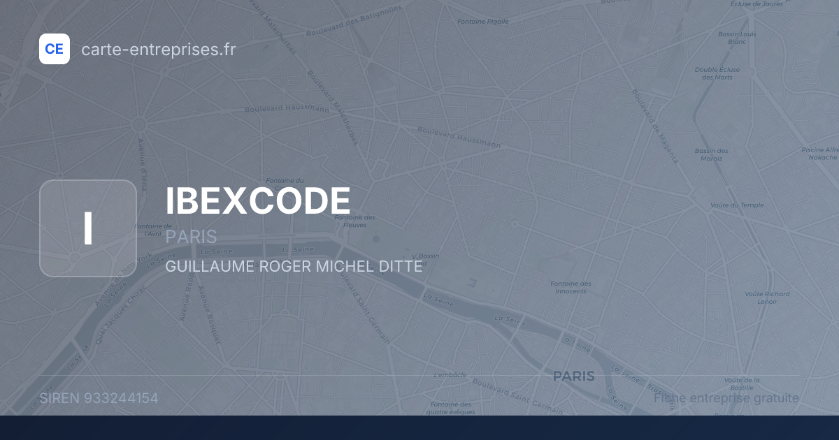 IBEXCODE — 933244154 — fiche entreprise